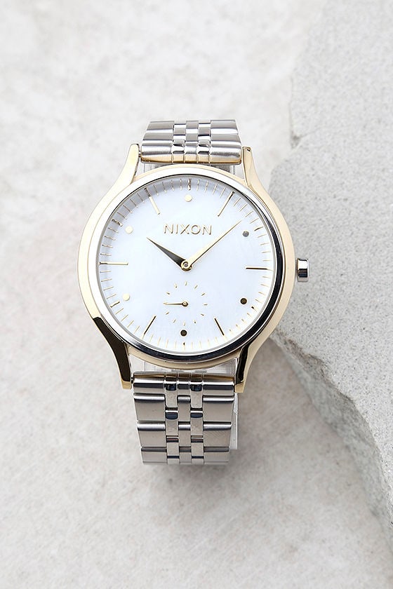 Nixon Sala Silver and Pearl Watch