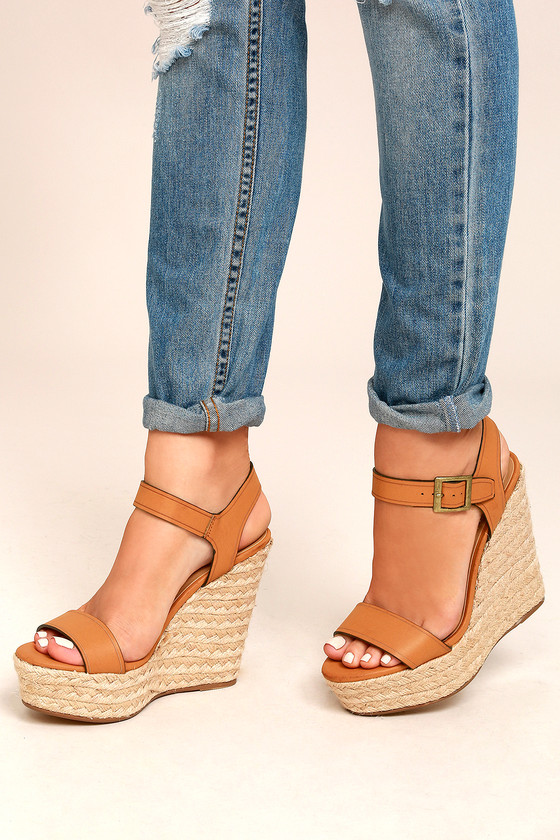 tan suede espadrille wedges