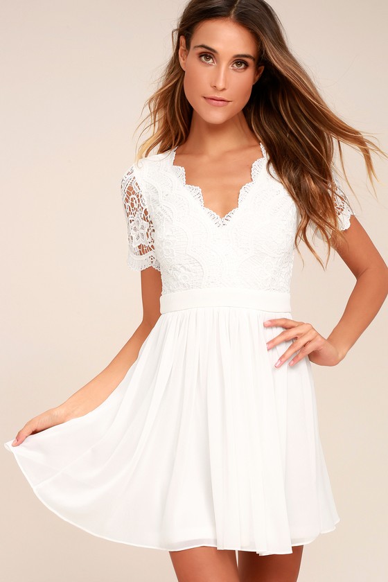 cute little white dress
