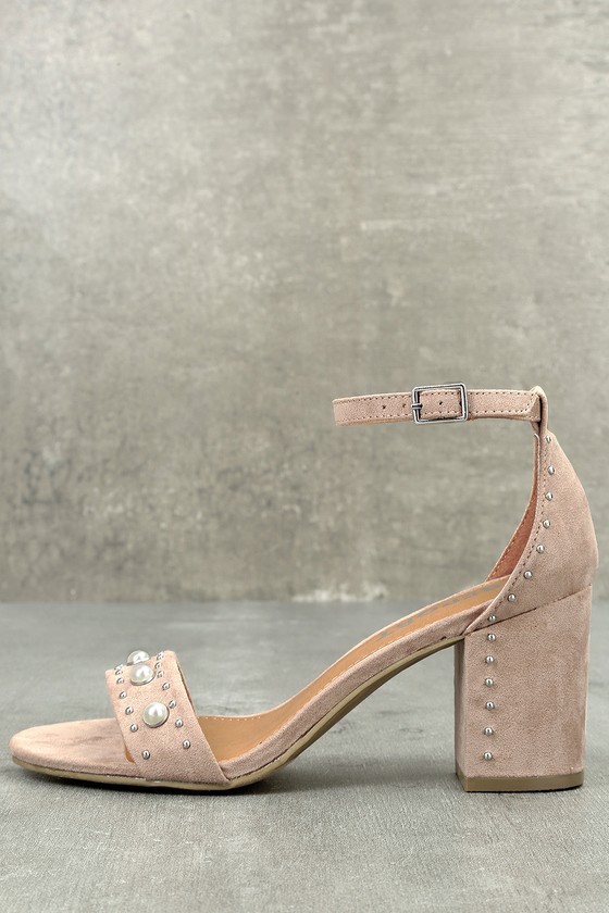 pearl pink high heels