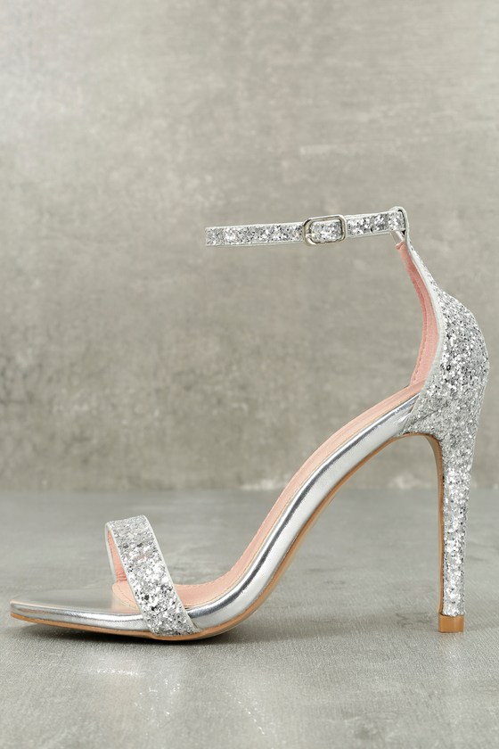 Womens Silver Glitter Heels Online Sale, UP TO 63% OFF