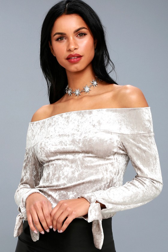 Velvet off the online shoulder top