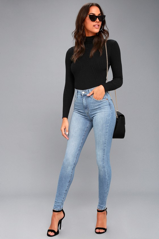 super light wash jeans