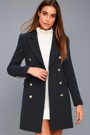 Tan Coat - Long Double-Breasted Coat - Double-Breasted Long Coat - Lulus