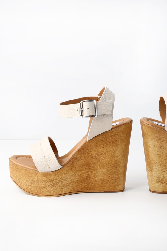 Steve Madden Belma Leather Wedges Wedge Sandals 8922