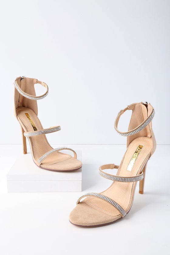 heels with rhinestone straps