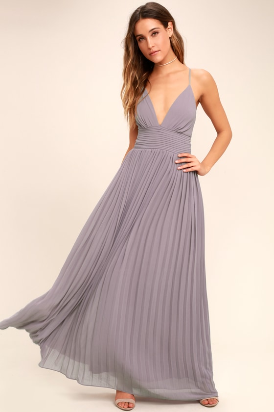 purple and blue maxi dress