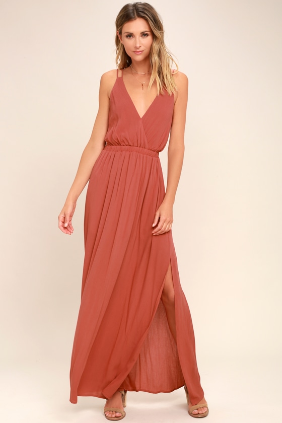  Rusty  Rose  Dress  Strappy Dress  Maxi Dress 