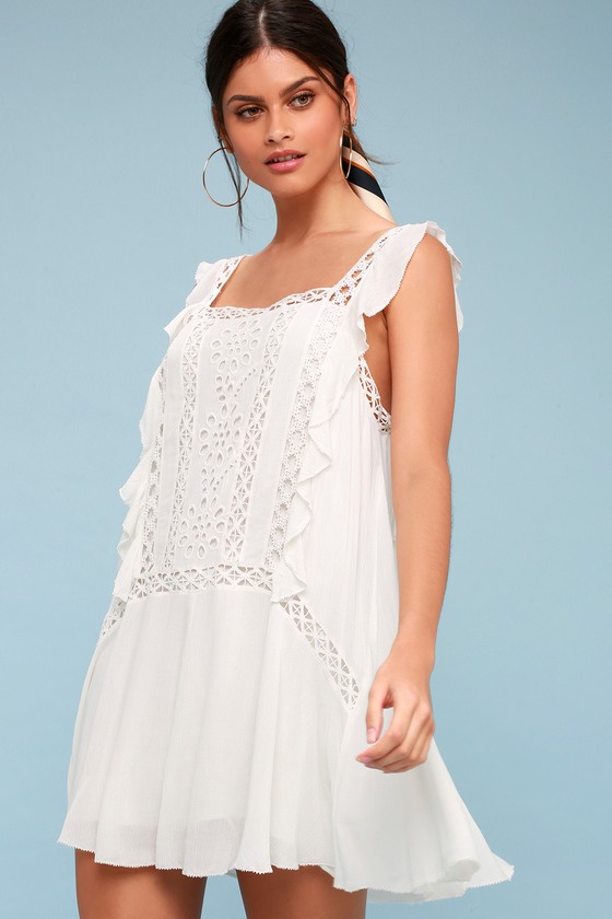 Free People Priscilla - White Dress - Sundress - Boho Dress - Lulus