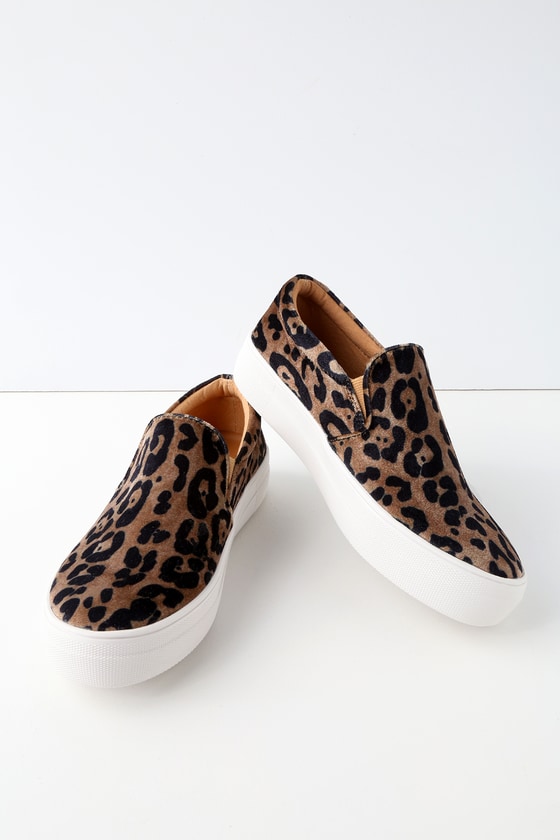 Steve Madden Gills - Leopard Print Sneakers - Slip-On Shoes - Lulus