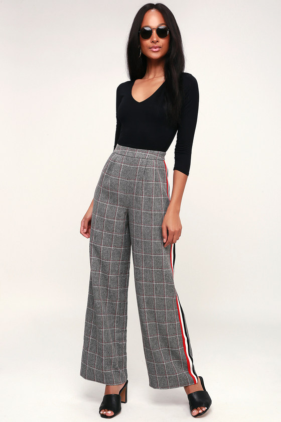 Urban Outfitters Side Striped Plaid Pant  Gigi Hadids Crazy Pants Are For  the Brave and the Bold  POPSUGAR Fashion Photo 9