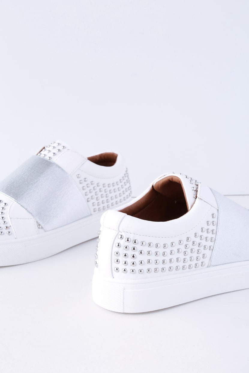 Report Acer Sneakers - White Sneakers - Studded Sneakers - Lulus