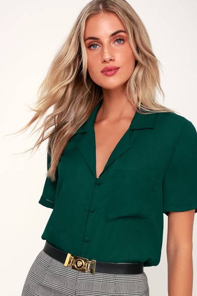 Green Tops for Women - Lulus