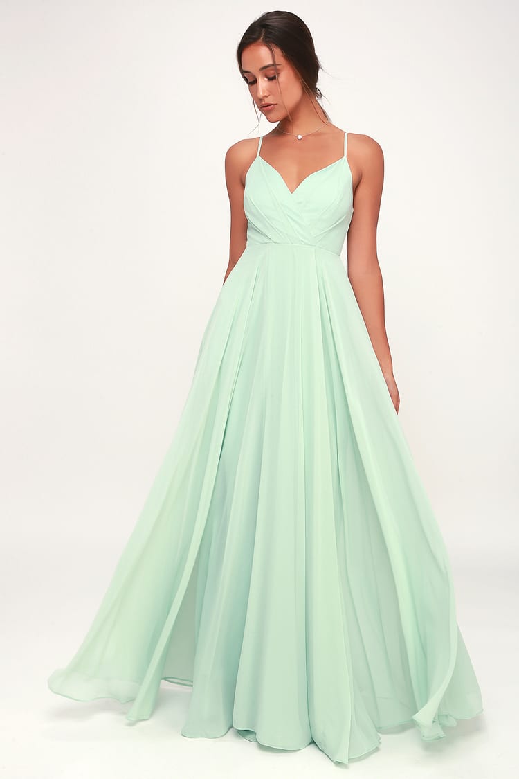 Lovely Mint Maxi Dress - Mint Maxi - Gown - Bridesmaid Dress - Lulus