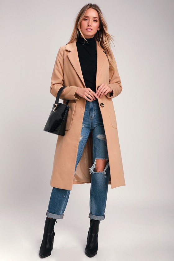 Long shop tan coats