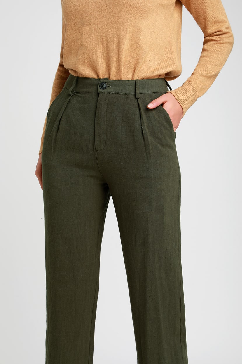 Cute Olive Green Pants - Jogger Pants - Casual Pants - $44.00 - Lulus