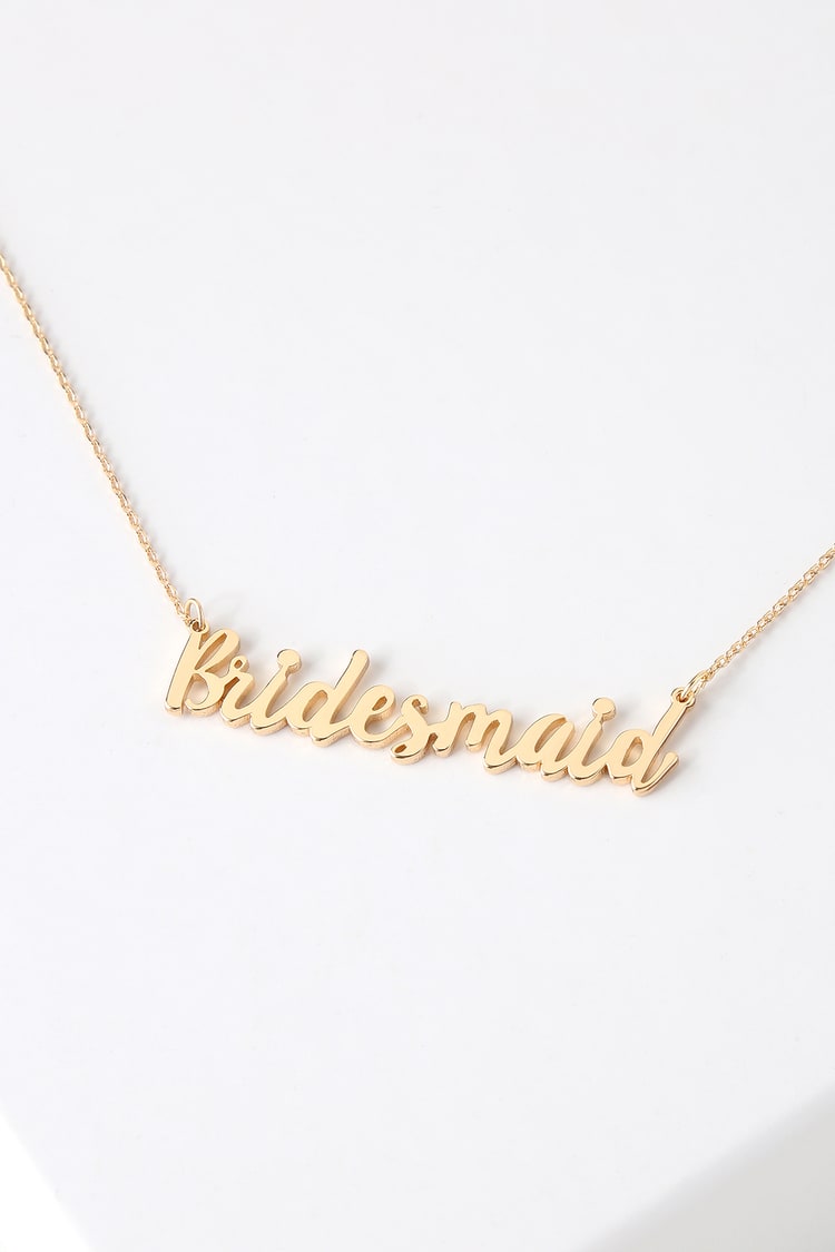 Cute Gold Necklace - Gold Necklace - Bridesmaid Necklace - Lulus