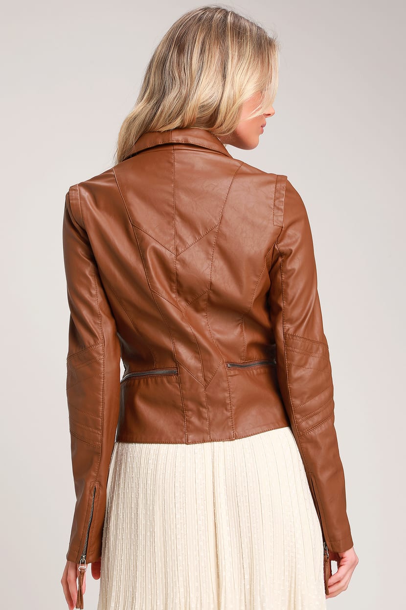 Leather jacket Adèle Fado Beige size 42 IT in Leather - 25886625
