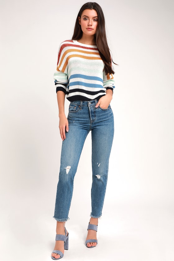 levis high waisted wedgie jeans
