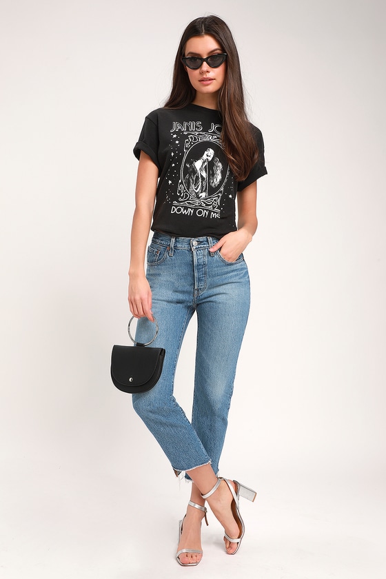 Straight-fit cropped jeans
