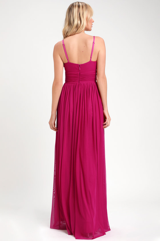 Glam Magenta Maxi Dress - Magenta Gown - Pink Maxi Dress