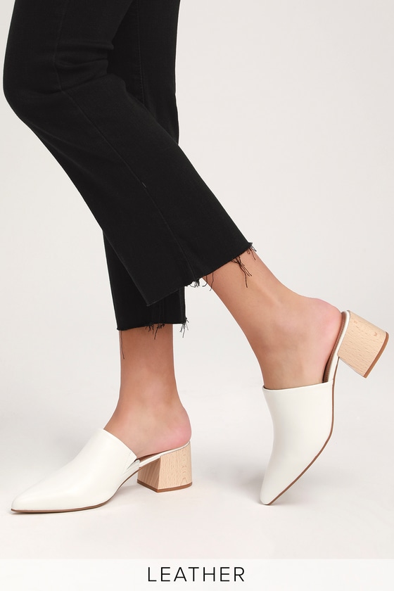 White mules cheap steve madden