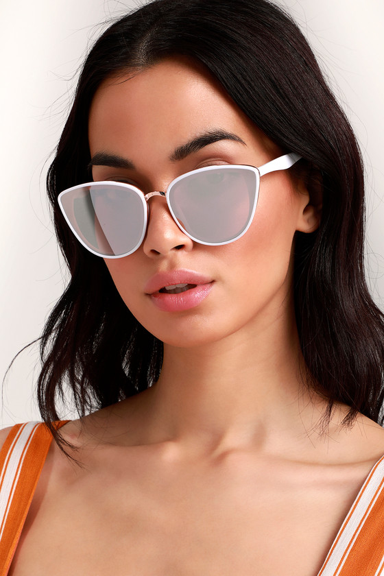Cute White And Rose Gold Sunglasses Sunglasses Sunnies Lulus