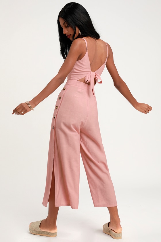 mauve jumpsuit