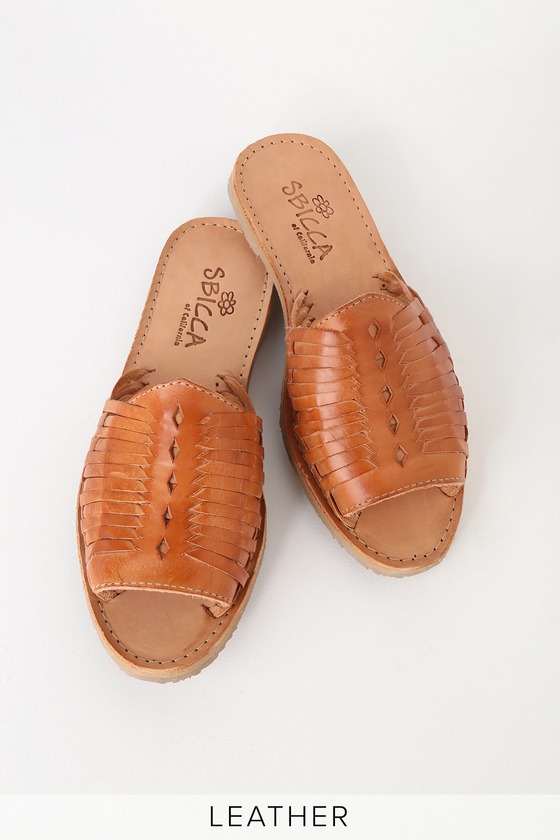 woven leather sandals huarache