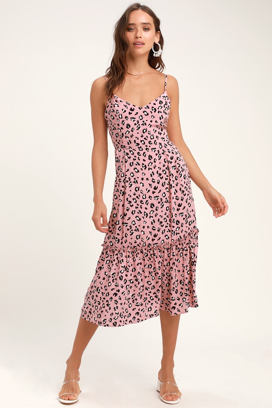 next pink leopard dress