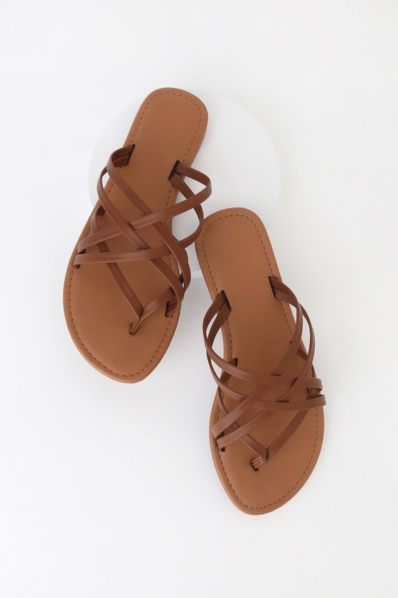 strappy flip flops sandals