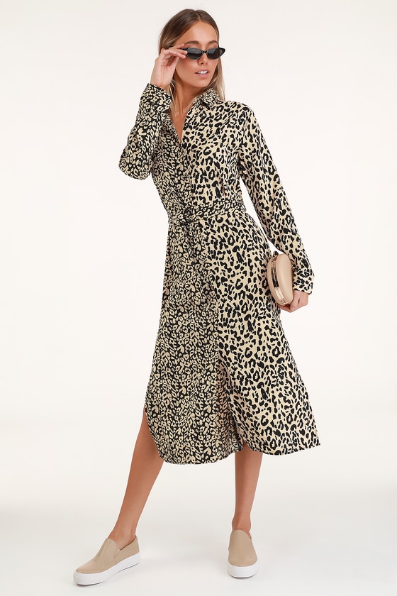 honey punch leopard dress