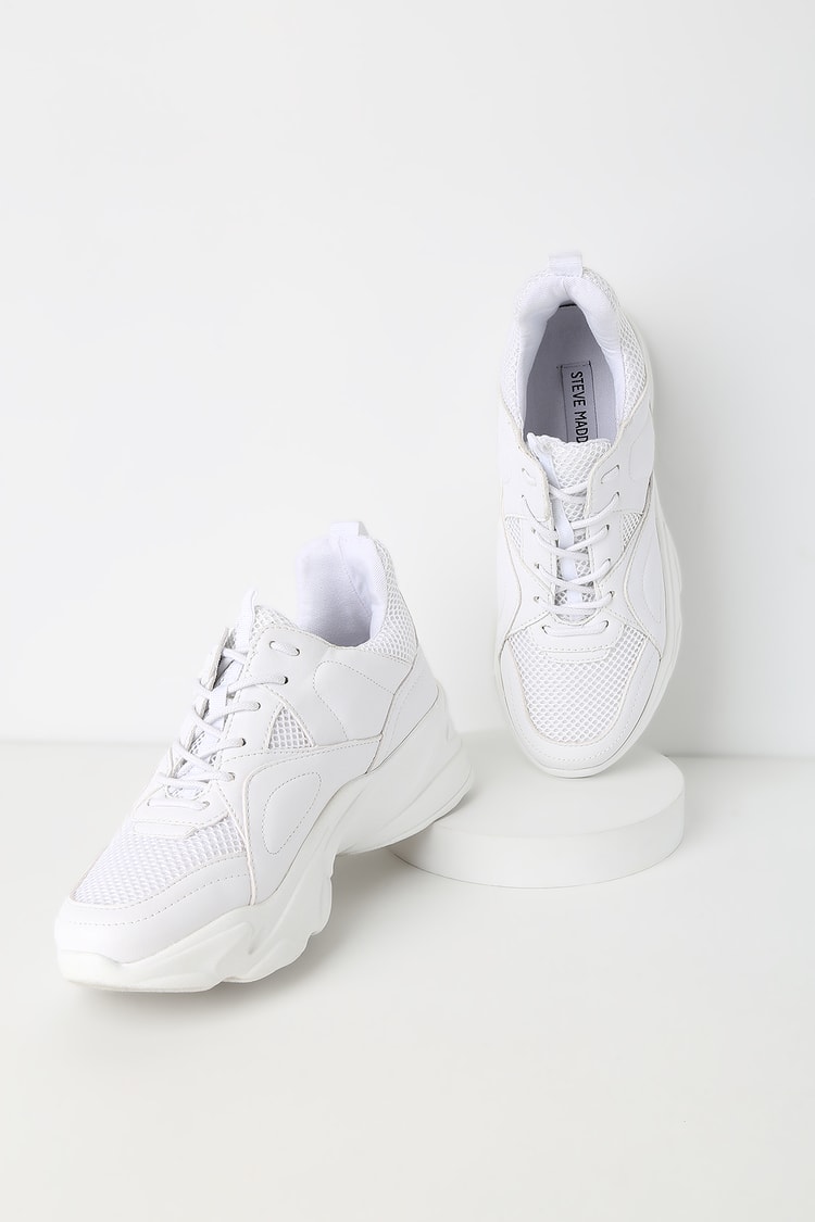 Steve Madden Movement - White Sneakers - Dad Sneakers - Lulus