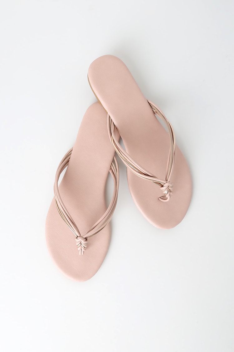 Cute Blush Sandals - Thong Sandals - Pink Flip Flops - Lulus