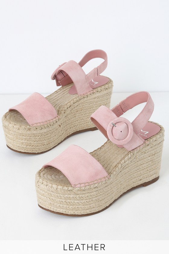 marc fisher light pink suede