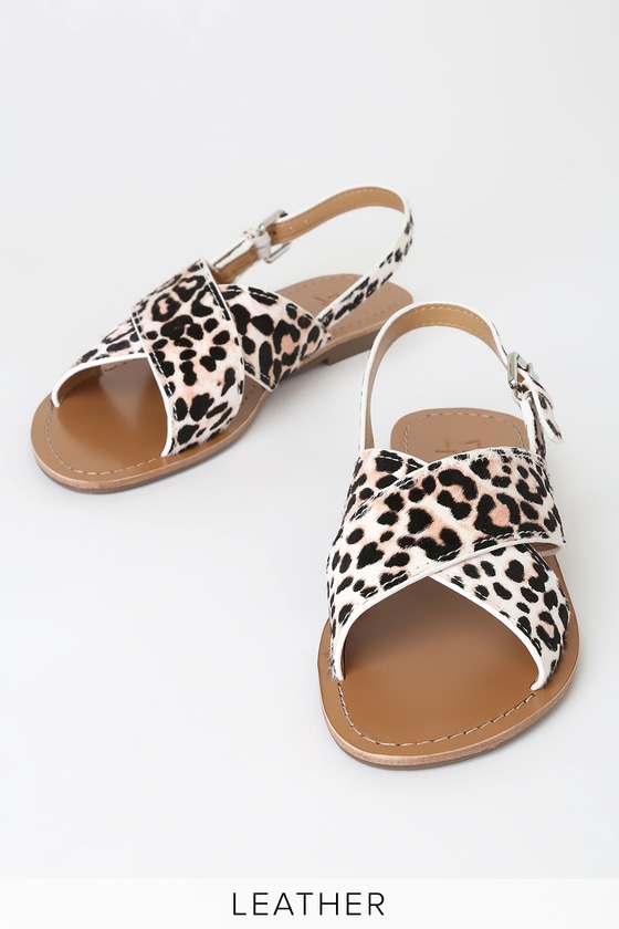 Marc Fisher Ritely - Leopard Print Sandals - Leather Sandals - Lulus