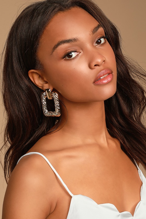 Square on sale statement earrings