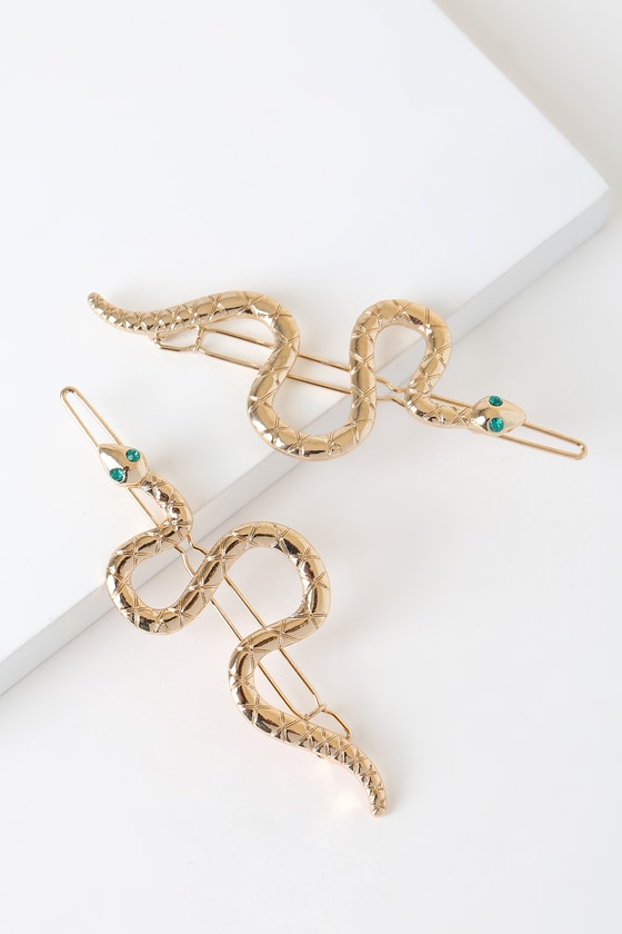 Chic Gold Hair Clips Snake Hair Clips Hair Pins Lulus