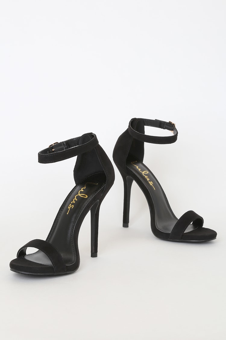 Single Strap Heel - Ankle Strap Heels - Black Heels - $29.00 - Lulus