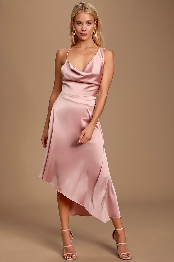 pastel lyserød satin kjole aliexpress 27a1b 2600b