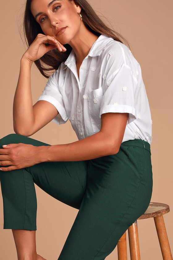 Buy Code by Lifestyle Green Mid Rise Pants for Women Online @ Tata CLiQ