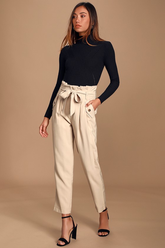 paperbag waist palazzo pants