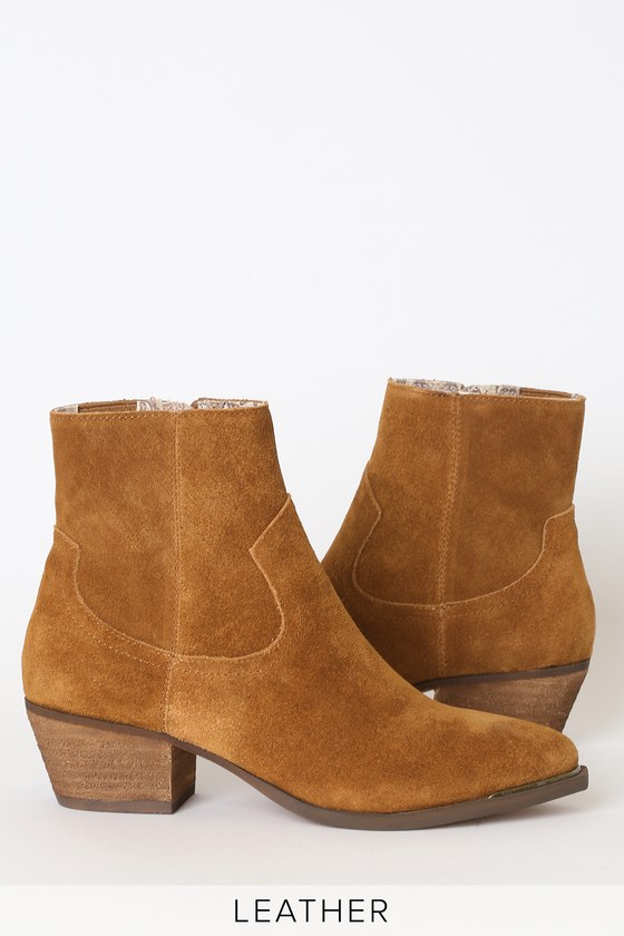 rust colored booties