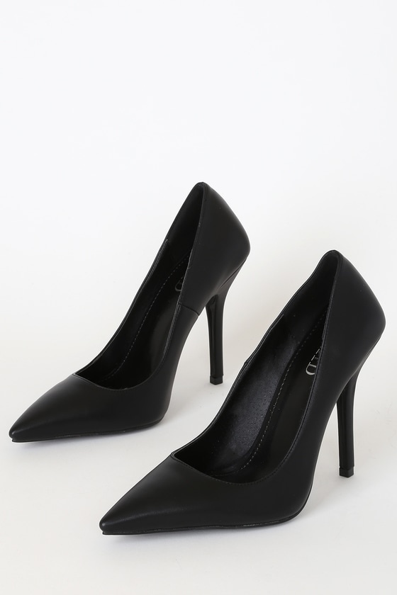 vegan black pumps