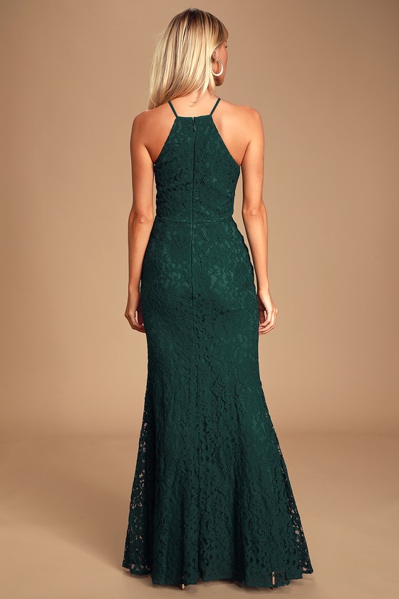 Glam Emerald Maxi Dress Lace Maxi Dress Green Lace Dress Lulus 