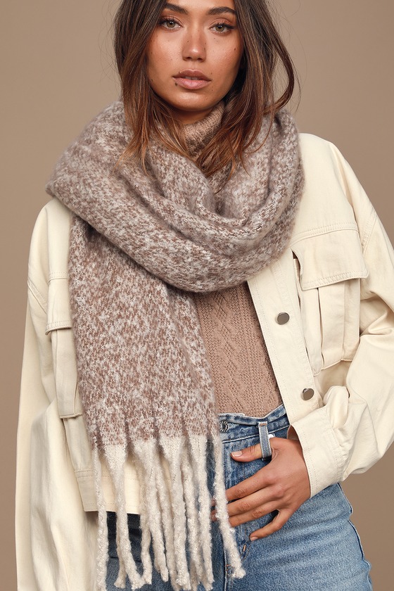 Cute Light Grey Scarf - Oversized Scarf - Knit Scarf - Lulus