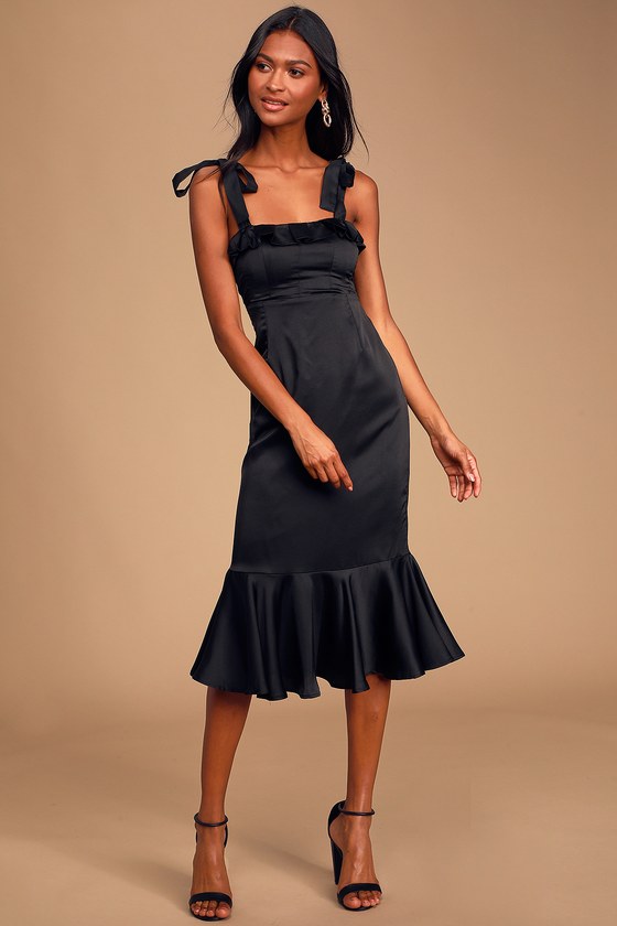 Tea length black tie sale dresses