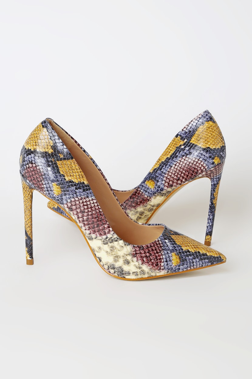 Steve Madden Vala Pump Multi Snake - Snake Poin