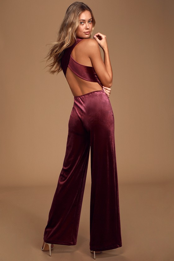 purple jumpsuit