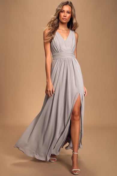 Shop Long Grey Maxi Dresses for Women - Lulus